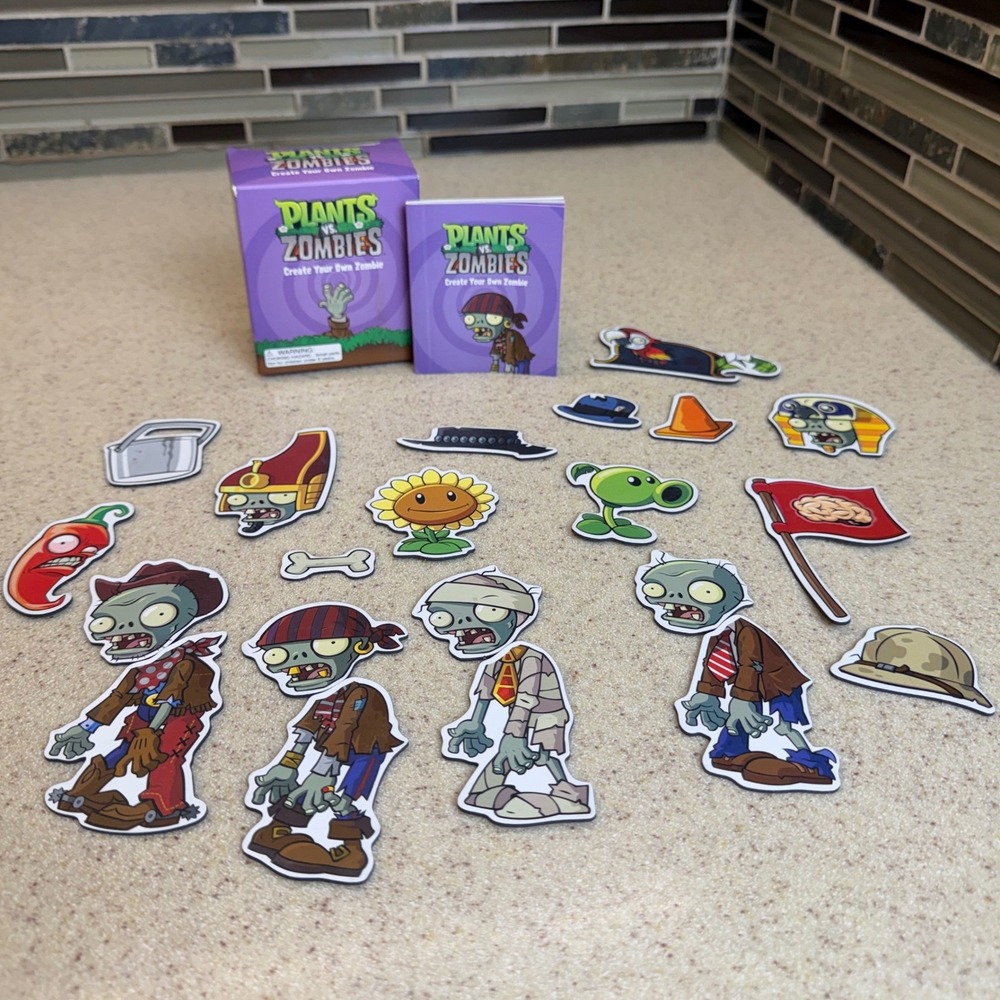 Plants vs Zombies Create Your Own Zombie Magnetic Kit Running Press Complete